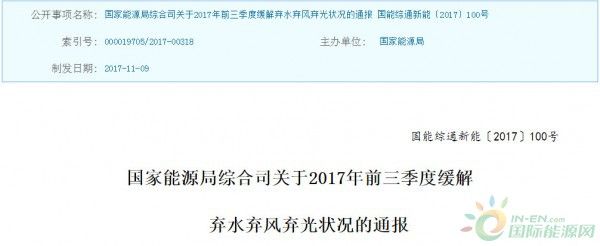 11个省区前三季度弃风量达295.5亿千瓦！新疆弃风102亿千瓦，几乎占据全国弃风量三分之一！